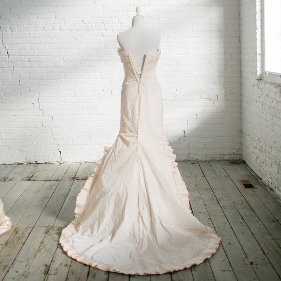 Vera Wang Couture Runway Gown Silk Taffeta Pink 2 - Picture 12 of 17